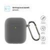 Чохол для навушників Armorstandart Ultrathin Silicone Case With Hook для Apple AirPods 2 Advanced Ash (ARM59677) - Зображення 1
