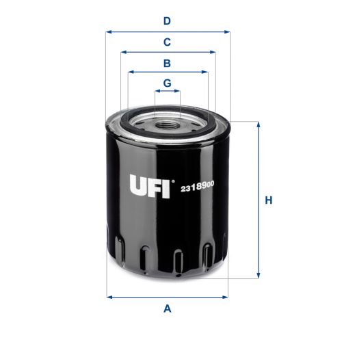 Фильтр масляный UFI 23.189.00