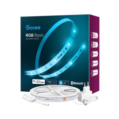 Светодиодная лента Govee RGB Smart Wi-Fi + Bluetooth LED Strip Lights 15м Білий (H61543A1)