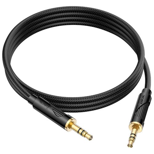 Кабель мультимедийный 3.5mm M to 3.5mm M 1.0m UPA30 Friend AUX Black HOCO (6942007625463)