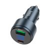 Зарядное устройство HOCO HOCO Z57B Glorious 63W dual-port display USB-C PD45W + USB QC3.0 Metal Gray (6942007633161) - Изображение 1