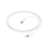 Дата кабель USB-C to USB-C 1.0m Magic silicone PD 60W X87 white HOCO (6931474783264) - Изображение 3