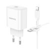 Зарядний пристрій BOROFONE BA81A USB-C PD20W + cable USB-C to Lightning White (6941991108198) - Зображення 2