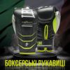Боксерские перчатки Leone GN110F Revo Fluo Black 12 унцій (GN110F_Black_12oz) - Изображение 1