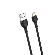 Дата кабель USB 2.0 AM to Lightning 2.0m 2.1A black XO (NB200-L2-BK)