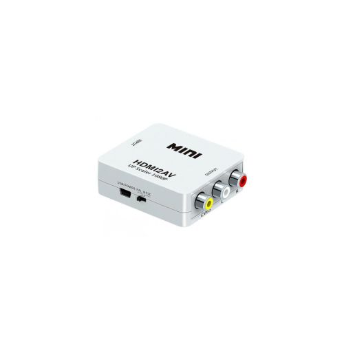 Перехідник HDMI F to 3xRCA F AV 720P/1080P white Voltronic (YT-CM-HDMI/AV-W)