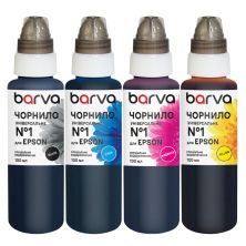 Чернила Barva Epson 1 4х100 мл, universal, BK/C/M/Y (EU1-100-MP)