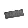 Клавіатура Gembird Slim Multimedia White Backlight USB Black (KB-UML-04-CYRL) - Зображення 1
