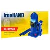 Домкрат Iron Hand IH-180350D, телескопічний, гідравлічний, 3т, min 180мм, max 343мм (IH-180350D) - Зображення 3