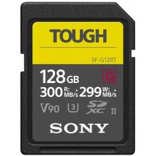 Карта памяти Sony 128GB SDXC class10 UHS-II U3 V90 Tough (SFG1TG)