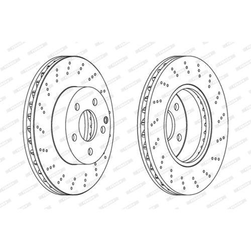 Тормозной диск FERODO DDF1693C