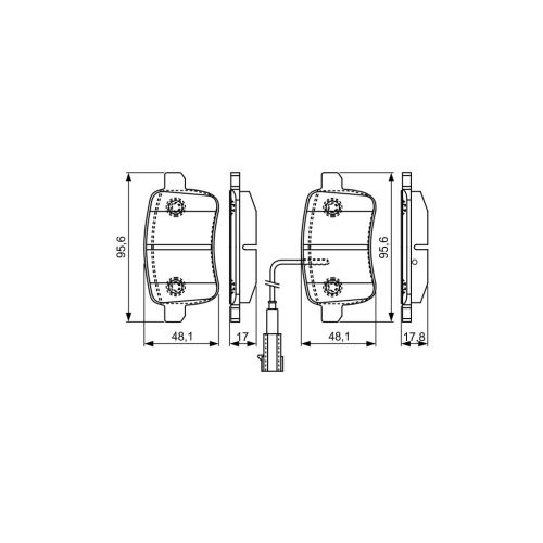 Тормозные колодки Bosch 0 986 495 305