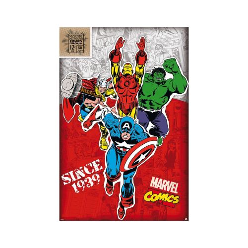Стікер-наклейка ABYstyle Постер Marvel Heroes 1939 (Герої 1939) 91.5x61 см (ABYDCO421)
