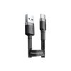 Дата кабель USB 2.0 AM to Micro 5P 3.0m 2A Gray-Black Baseus (CAMKLF-HG1) - Изображение 1