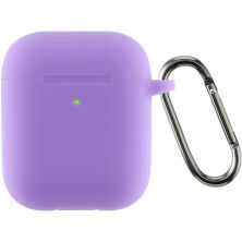 Чехол для наушников Armorstandart Ultrathin Silicone Case With Hook для Apple AirPods 2 Purple (ARM59690)