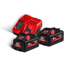 Набор аккумулятор + зарядное устройство Milwaukee M18 HNRG-802, 2xM18 HB8(8Ah), 1xM12 B4(4Ah) (4933471073)