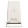 Зарядний пристрій Canyon WS-304 Foldable 3in1 Wireless charger Cosmic Latte (CNS-WCS304CL) - Зображення 1