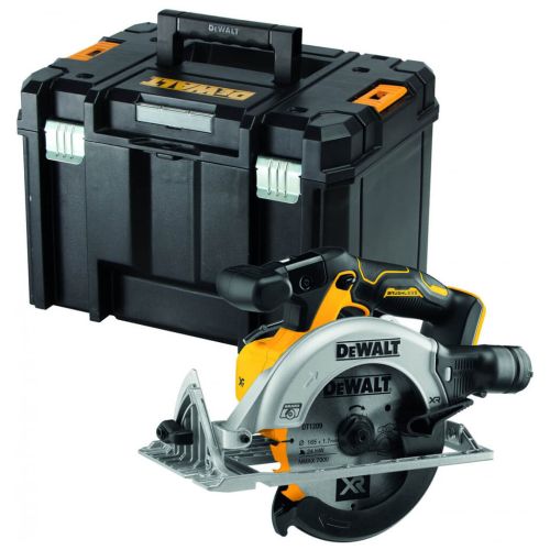 Дискова пила DeWALT 18В XR Li-lon, безщіткова, 165х20 мм, TSTAK (без АКБ та ЗУ) (DCS565NT)