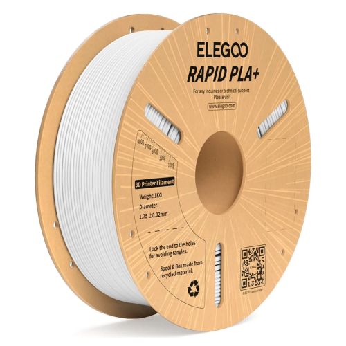 Пластик для 3D-принтера ELEGOO Rapid PLA Plus 1кг, 1.75мм, white (50.203.0115)