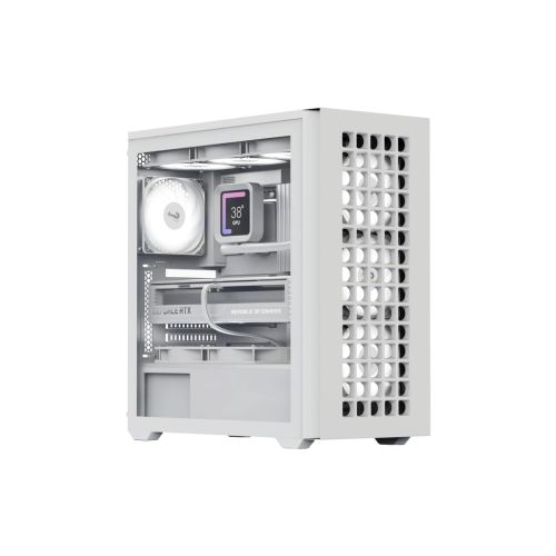 Корпус AeroCool D502A-G-WT-v1 White (ACCM-DS02043.21)