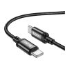 Дата кабель USB-C to USB-C 3.0m Radiance 60W X91 black HOCO (6931474788733) - Зображення 3