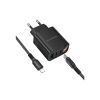 Зарядное устройство BOROFONE BA98A Ilustre 2xUSB-C + 1xUSB-A PD30W digital display + cable USB-C to Lightning Black (6941991120527) - Изображение 3