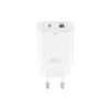 Зарядний пристрій XO L130 USB-C PD30W + USB-A QC3.0 White (L130.white) - Зображення 1