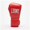 Боксерские перчатки Leone GN111 The Greatest Red 10 унцій (GN111_Red_10oz) - Изображение 3