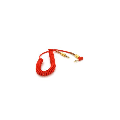 Кабель мультимедийный 3.5mm M to 3.5mm M 1.5m 90° corner red Voltronic (YT-AUXSGJ(M)/(M)-1.5-R)