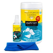Универсальный чистящий набор Patron Spray f/tech100ml F3-009 +wipesF3-028 +microfi (CS-PN-BUNDL-14)