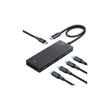Концентратор Ugreen USB-C to 4xUSB-C 3.2 Gen2 10Gbps + PD CM806 black (55334) Концентратор Ugreen USB-C to 4xUSB-C 3.2 Gen2 10Gbps + PD CM806 black (55334)