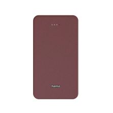 Батарея универсальная Hama 20000mAh, 15W/5V/3A, USB-C, USB-A, red (00201717)