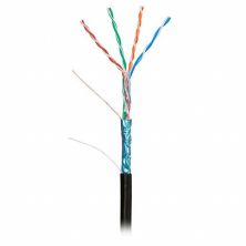 Кабель сетевой Kingda FTP 305м, cat 5e, CU, 4 pairs, 24AWG, PE, outside, black (KDFT8014)