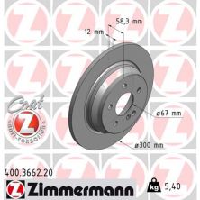 Гальмівний диск ZIMMERMANN 400.3662.20