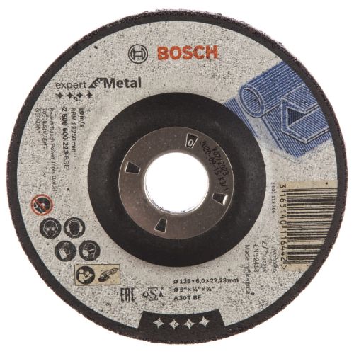 Круг зачистний Bosch по металу 125х22, 2мм (2.608.600.223)