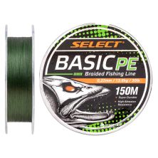 Шнур Select Basic PE 150m Dark Green 0.22mm 30lb/13.6kg (1870.18.72)