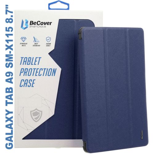 Чехол для планшета BeCover Soft Edge stylus holder Samsung Tab A9 SM-X115 8.7 Deep Blue (710356)