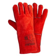 Захисні рукавички Sigma краги зварювальника р10.5, клас АВ, довжина 35см (червоні) (9449341)