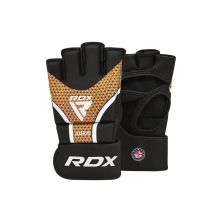 Перчатки для MMA RDX Aura Plus T-17 Black Golden M (GGR-T17BGL-M+)