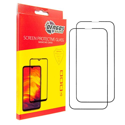 Стекло защитное Dengos iPhone 13/13 Pro 2pcs kit (DG-TG2P-31)