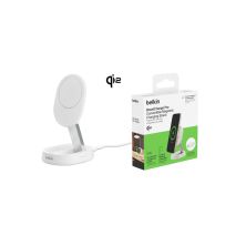 Зарядний пристрій Belkin 15W Magnetic Stand Qi2 white (WIA008BTWH)