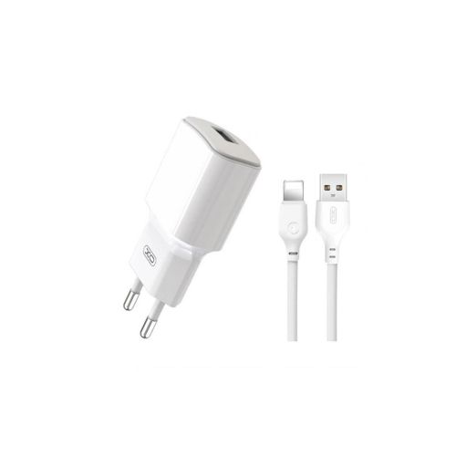 Зарядное устройство XO L73 2.4A/1USB + cable lightning White (XO-L73i-WH)