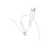 Дата кабель USB 2.0 AM to Micro 5P 1.0m Crystal color silicone X97 white HOCO (6931474799838) - Зображення 2
