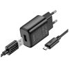 Зарядний пристрій HOCO C134A Solid USB + cable USB to Micro 5P Black (6942007621335) - Зображення 2