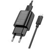Зарядний пристрій HOCO C134A Solid USB + cable USB to Micro 5P Black (6942007621335) - Зображення 3