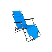 Крісло складане Voltronic 1530х600х800мм Blue (YT36482)
