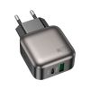 Зарядное устройство BOROFONE BAS54A Absolute 1xUSB-C PD20W + 1xUSB QC3.0 Black (6941991116209) - Изображение 1