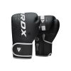 Боксерські рукавички RDX F6 Kara Matte White 8 унцій (BGR-F6MW-8OZ) - Зображення 1