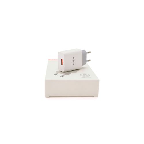 Зарядний пристрій iKAKU KSC-215 1xUSB 5V 2.1A White (KSC-215 NATU)