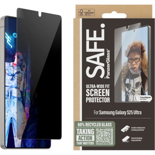 Стекло защитное PANZERGLASS Privacy Samsung Galaxy S25 Ultra Ultra-Wide Fit (PG_SARPUWFG38488)